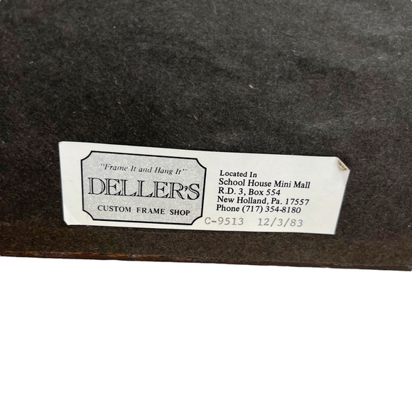 Handmade Framed Crewel Covered Bridge Cardinal Winter Scene - Picture 11 of 14